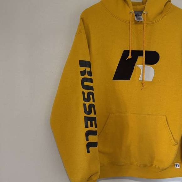 Russell Athletic Russell Logo Hoodie / Medium / Yellow - Picture 3 of 7